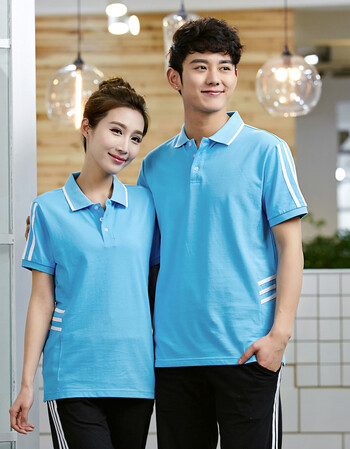 帛世厚夏装新款情侣装短袖t恤亲子装全家套装byl 浅蓝色 m