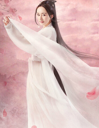 三生三世十里桃花杨幂白浅cos白真同款古装男士侠客演出服装 白色白浅