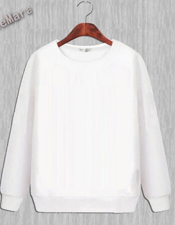 卫衣定制班服 diy同学聚会卫衣定做印字logo长袖工衣工作服外套 纯白