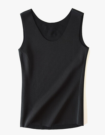 剪 女士加绒背心 无骨缝合保暖 温暖舒适 打底衫 a0811女士纯黑背心