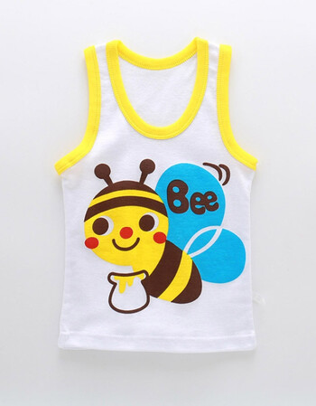 夏装儿童卡通背心 男童女童背心 卡通吊带 背心蜜蜂 110码