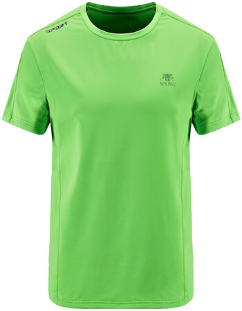 吉普夏季短袖t恤男速干衣运动战地骑行服汗衫 荧光绿色 2xl