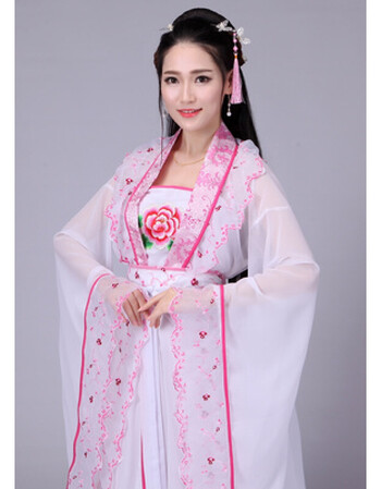 格领特 新款飘逸仙女古装唐装汉服女唐朝贵妃公主演出服古代齐胸襦裙