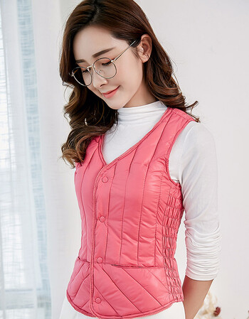 女装 马甲 胜玛尔特(shengmaerte) 2017秋冬新款女士打底贴身小马甲短