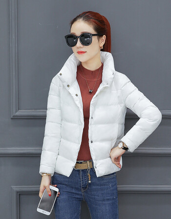 森林木羽绒棉服女新款女装2017冬装学院风少女棉衣女式冬天外套韩版