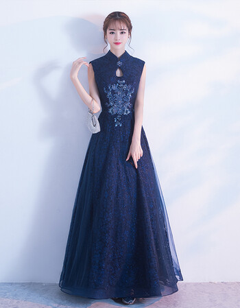 7158深蓝色【无袖】 s