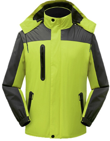 中通工作服冲锋衣冬衣韵达百世汇通天天快递工装美团保暖外套 浅绿色