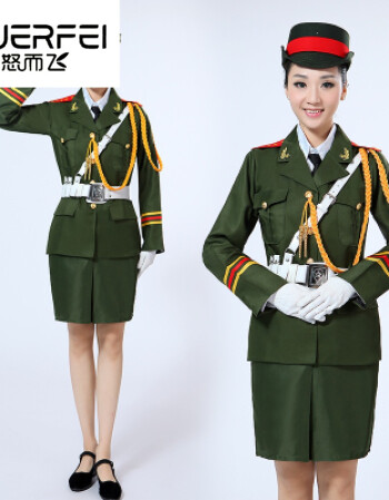 男女軍裝禮服升旗手服裝班儀仗隊軍隊鼓樂隊合唱團海軍演出服 女款軍