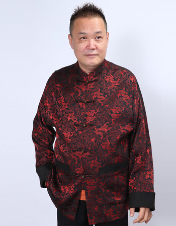 高三强唐装春秋季中国服男士唐装外套中式男唐装上衣 黑红44 170 图片价格品牌报价 京东