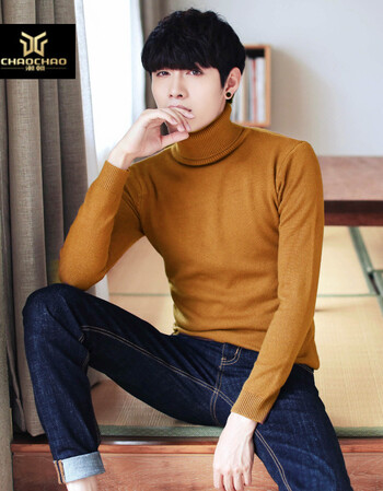 c2潮朝冬季13青少年14男大童15高领毛衣16岁初中学生针织衫17保暖羊毛