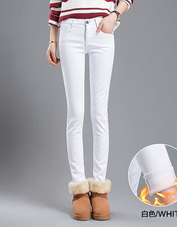 lulun打底裤女外穿糖果色2018冬季新款加绒加厚小脚铅笔棉裤保暖裤