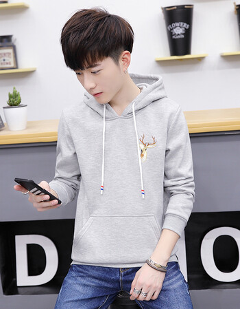 风沙渡12胖15中大童男孩秋冬装13-14岁男生16初中学生加绒加厚带帽