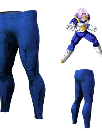 2018年新款日系3d动漫七龙珠悟空紧身裤男贝吉塔跑步足球篮球秋季运动