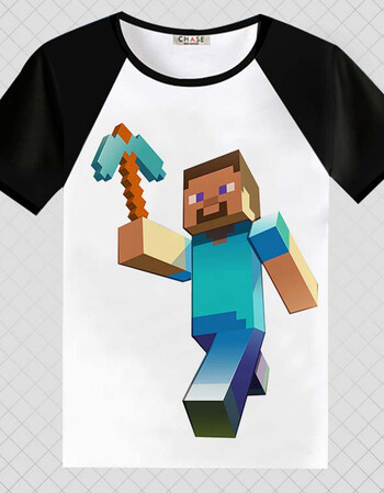 周边我的世界t恤苦力怕娘衣服短袖男女动漫游戏儿童装 1 s