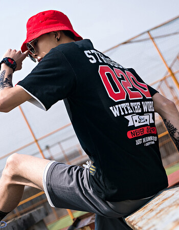 瓦勒图短袖t恤男纯棉圆领夏季男装学生潮上衣服白色半袖宽松体恤打底