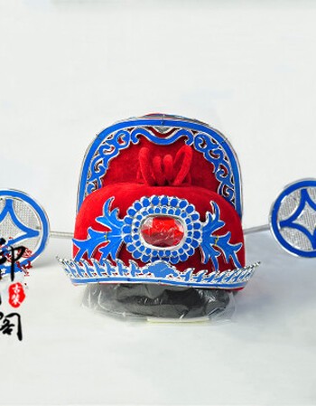 坡饵 2016展会新款影楼主题服装摄影儿童古装状元服装七品芝麻官 帽子