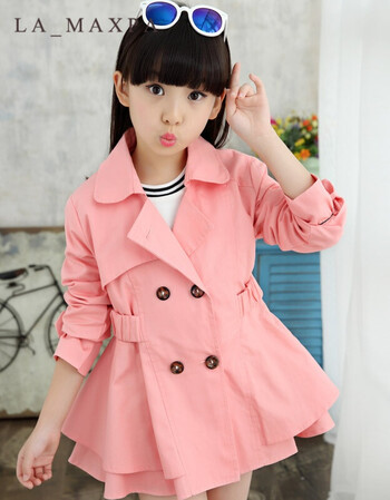 7女童秋季外套8小女孩中长款风衣5韩版6-12岁儿童春秋装修身上衣9