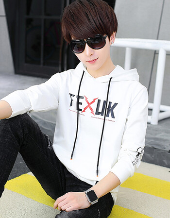 卫衣男13连帽套头衣服15韩版16修身帅气个性14岁初中学生休闲外套