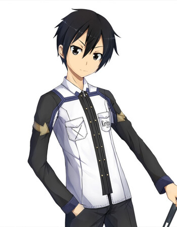 刀剑神域sao周边衣服男女棉长袖衬衣桐人二次元动漫衬衫服装 桐人衬衣