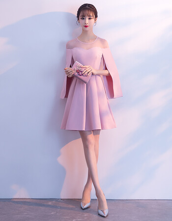 夏尔维纳伴娘服短款2018新款端庄大气韩版学生少女聚会宴会小晚礼服