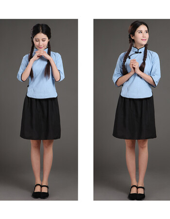 uyuk民国学生装女五四青年装民国女装毕业季班服民国风女装演出服装