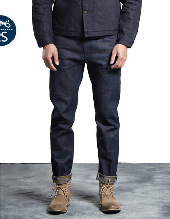 男装 牛仔裤 red ruggison lab 【2件8折】七彩原浆牛仔裤男 赤耳丹宁