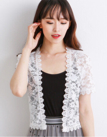 小披肩女夏季短袖百搭短款雪纺小外套坎肩薄空调开衫沙滩防晒衣服 乳