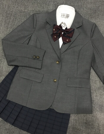 珂梵图学生校服jk制服冬服水手服正统西装 灰色 灰色西装 l