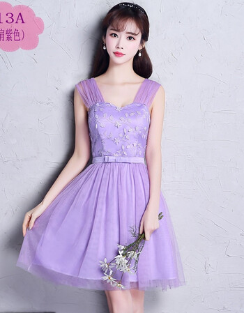 伴娘服短款2018新款姐妹裙伴娘礼服毕业典礼演出小礼服晚礼服春夏 013