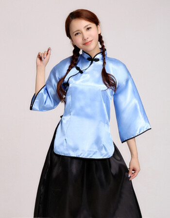 民国学生装女五四青年装民国风女装中山装男班服舞台合唱表演服装