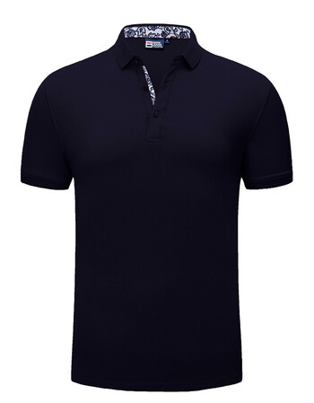 t恤印字logo班服diy衣服文化广告衫工衣订做短袖工作服 藏蓝色2759 xl