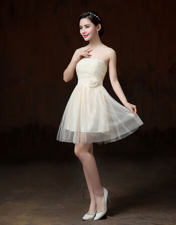 连军服饰新款2018春季新款伴娘团伴娘服短款小礼服姐妹裙抹胸伴娘裙