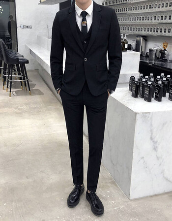 上班工作西装结婚新郎礼服外套经理 一粒扣西服 西裤 衬衫 皮带 领带