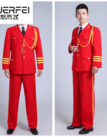 武警陆军官军装制服套装合唱团军队乐队演出服礼服班升旗手服装男女