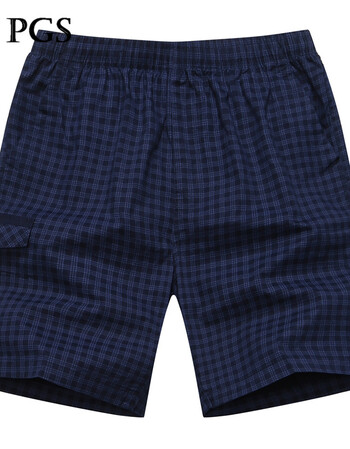 夏季中年男士中裤纯棉中老年人爸爸装休闲短裤五分大码宽松大裤衩