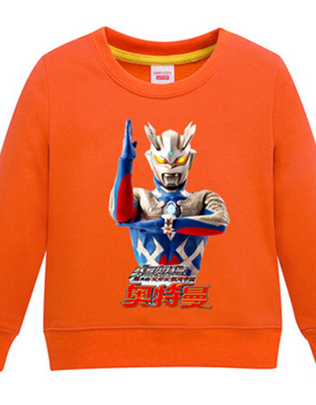 奥特曼图案儿童装长袖卫衣套装赛罗雷欧男中童春秋不加绒 新款不加绒