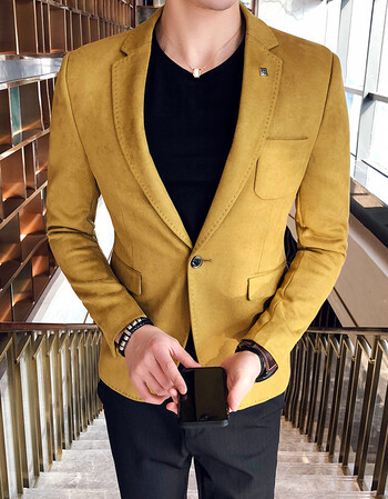 2018新款男士休闲西服小西装男套装夏季修身韩版帅气外套英伦风潮