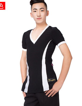 舞拉丁舞服装女成人新款连衣裙春夏半袖广场水兵舞大摆表演裙 男士