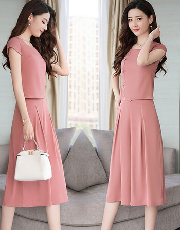 雪纺连体阔腿裤套装女2018夏季新款韩版时尚气质修身高腰显瘦裙裤