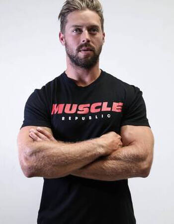 肌肉兄弟夏季健身狗运动篮球短袖速干弹力修身训练健美跑步t恤 男 黑