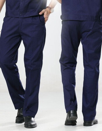 鑫恒职航夏季纯棉工作裤薄款焊工防烫防静电宽松耐磨裤子劳保服裤全棉