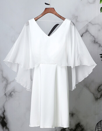 新款夏短款派对小礼服修身显瘦红色连衣裙宴会晚礼服 白色2--纱质燕尾