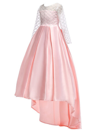 2018童礼服花童婚纱礼服裙公主连衣裙女童拖尾长裙主持人礼服裙子