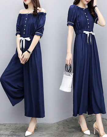 瑶慧大码女装连衣裙2018胖mm韩版遮肚子胖人女装显瘦款时尚一字肩露肩