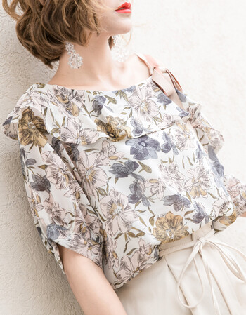 小碎花雪纺衫女夏装短袖2018新款韩版百搭甜美遮肚子上衣服