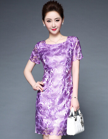 新娘结婚妈妈装婚庆喜婆婆丈母娘婚礼婚宴高贵时尚礼服连衣裙夏季