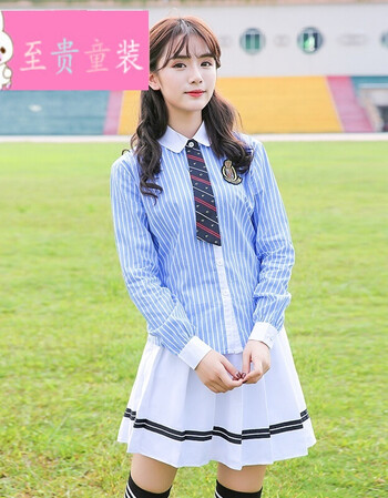 班服夏季套装初中高中英伦风中学生校服套装制服衬衫学生制服女 女生