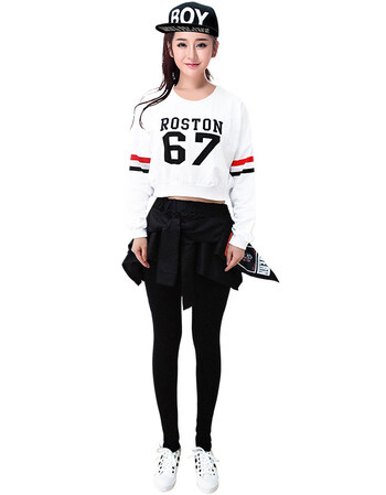 爵士舞女演出服街舞衣服舞蹈青春啦啦队现代服装年会跳舞表演 款式7 s