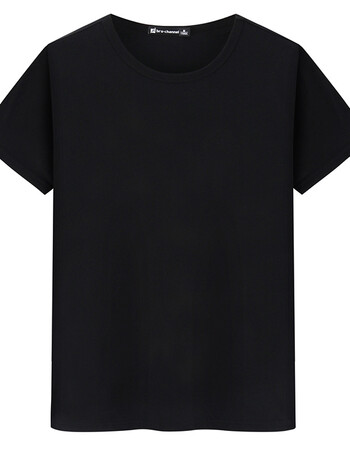 定制t恤衫男文化衫印logo纯棉短袖印花工作服定做diy班服 黑色 xl