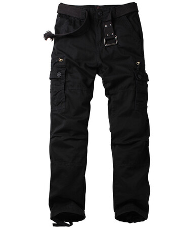 军装军裤男女工装裤迷彩裤男长裤 户外运动战术特种兵 1866黑色 31